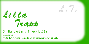 lilla trapp business card